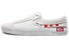 Scarpe da Skate Slip-On a Punta Bassa Unisex Griglia Rossa Bianca VN0A3WM5TLJ