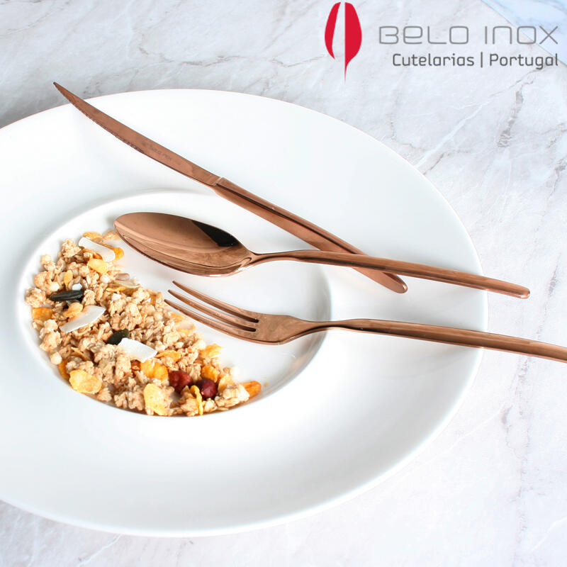 

[belo inox] Платиновый Бронзовый Стейковый Набор из 3 предметов