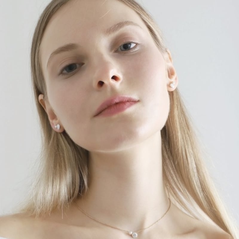 Ozel Silver925 Dew Drop Natural Water Pearl Earrings PS154E