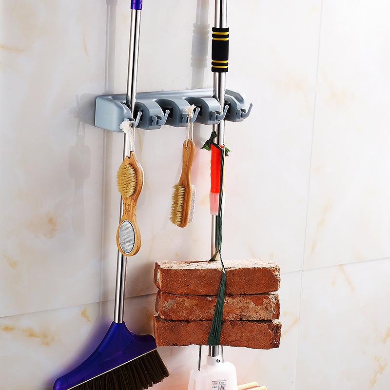 Premium Magic Mop & Broom Holder - Bathroom Storage Solution