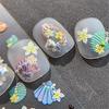 5D Fantasy Beach Summer Dreamy Colorful Starfish Shell Jellyfish Coral Jelly Decals Decoration Nail Art Sticker Manicure Salon