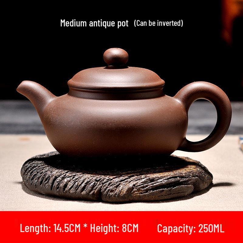 Yixing Large Capacity Purple Clay Teapot with Tea Cup Set for Home Use, Single Pot Kung Fu Tea Set.