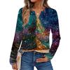 Women's Printed Long Sleeve Shirts Elegant Casual Tops Trendy Shirts Tops