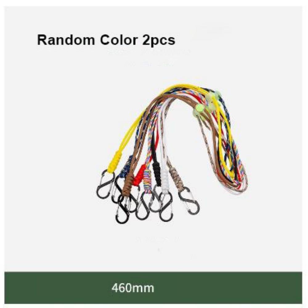 2pcs Multifunction Umbrella Rope Hook 7-Core Key Ring Carabiners Outdoor Camping Sports Accessories