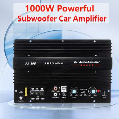 PA-80D 1000W Auto-Soundverstärkerplatine Mono 12V Universal Auto-Audio-Leistungsverstärker Leistungsstarke Bässe Subwoofer Verstärker Für Auto Modi