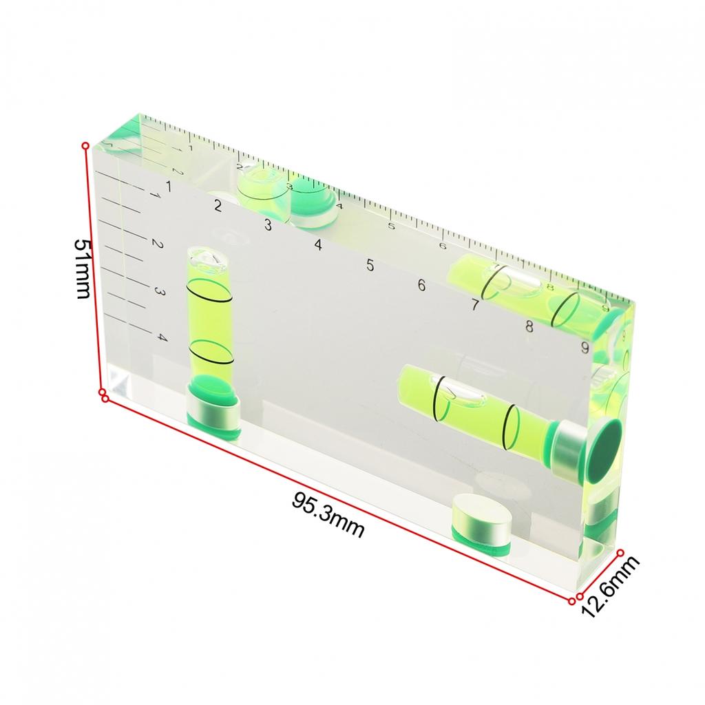 Level Ruler Magnetic Level Transparent Two Direction 90 \'parts