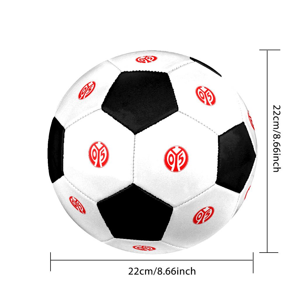 FSV Mainz 05 Soccer Ball Colorful All Ages Machine Stitched PVC Competition Ready Durable High-Bounce.SIZE5