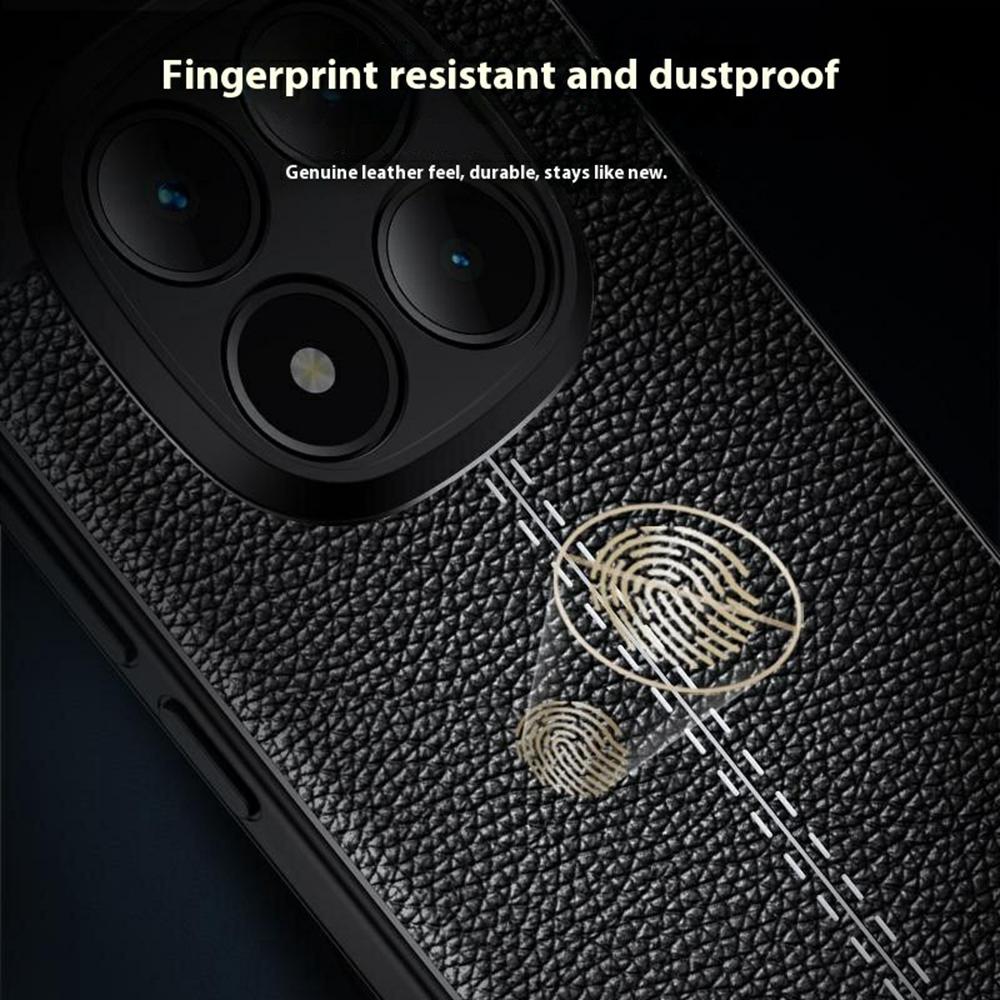 For Xiaomi Poco M8 Pro 5G/Redmi Note 15 Pro+ 5G (Global) Case Litchi Texture TPU Flexible Phone Cover, Black