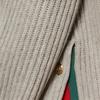 GUCCI V Neck Ribbed Knit Sweater 764665-XKDQ7-1046