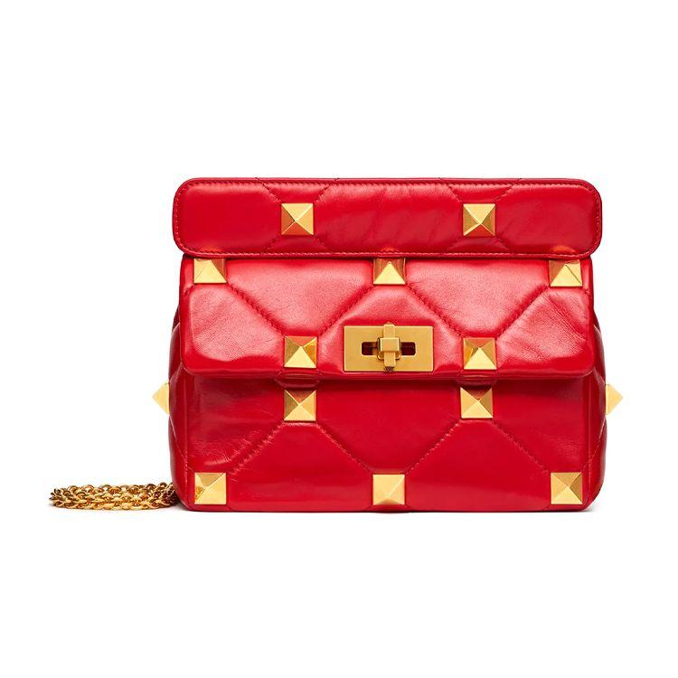 

Valentino Napa Roma Studded Chain Lock Crossbody Bag Women Shoulder Bag Red WW2B0I82BSFJU5 Basic Set (Bag+Dust Bag)