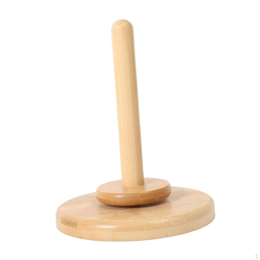 Wooden Yarn Holder Knitting Organizer Gift for Crafts Lover Practical Stable Versatile Wool Ball