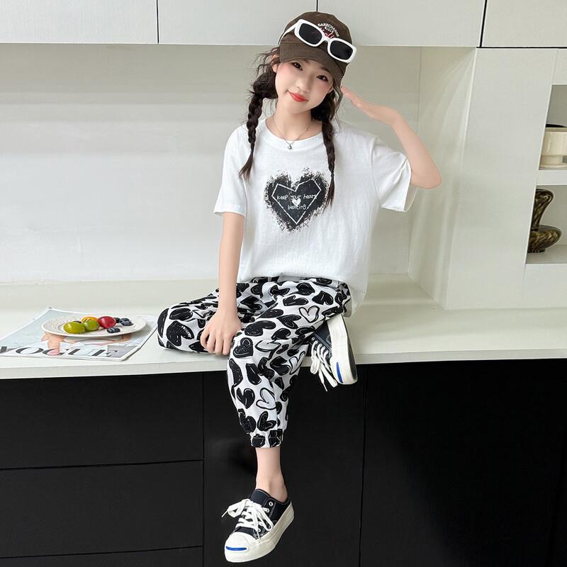Mumu House Girls' 2026 Summer Casual Two-Piece Set