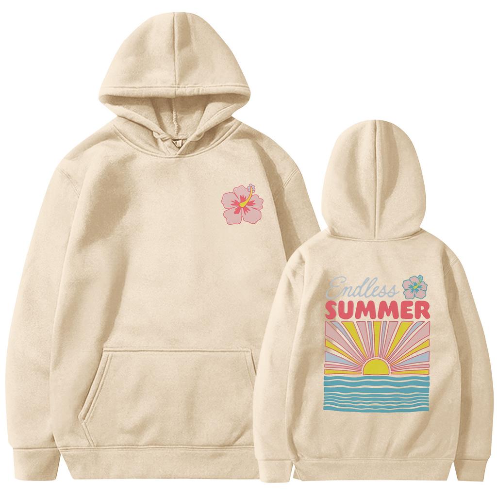 Women's Fashion Women's Lightweight Long Sleeve Pullover With Pockets Preppy Graphic Hoodie