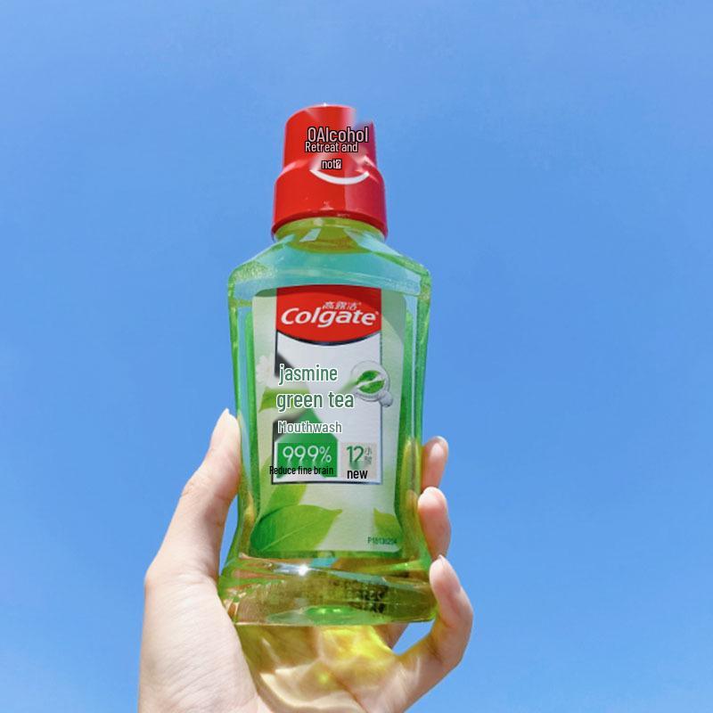 Colgate Jasmine Green Tea Mouthwash 250ml - Portable Travel Size Bottle