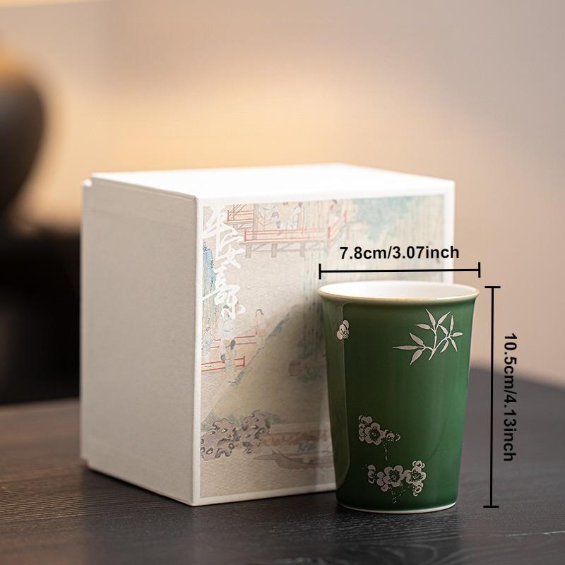 

Китайские зеленые чайные чашки Домашняя чайная посуда Мастер-чашка Набор для чая Кунг-фу Чайная церемония Посуда для напитков Фарфоровые кружки Винтажные пиалы Чашка для кока-колы