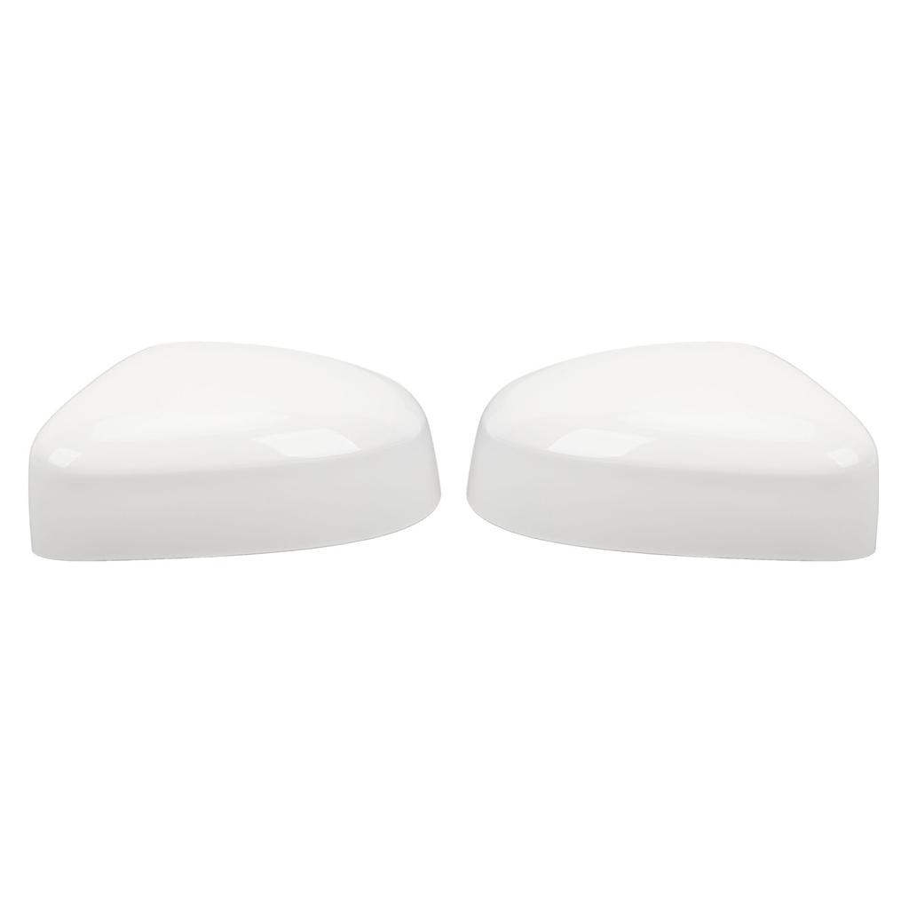 Side Mirror Cap Cover White Protective Weather Resistant Rearview Door Wing Mirror Housing for Focus