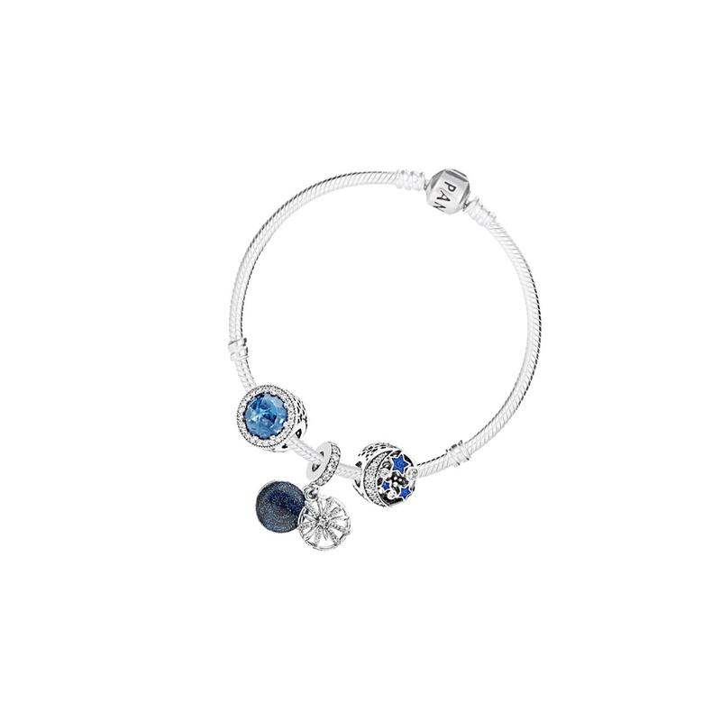 Pandora Fashion Classic 925 Silver Bracelet Women's Blue PDL0204
