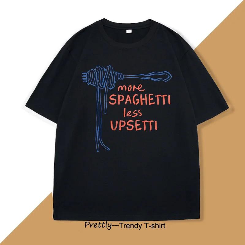 Fashion Women s T-Shirt Spaghetti T Shirt Funny Food T-Shirt Foodie Food S чёрный