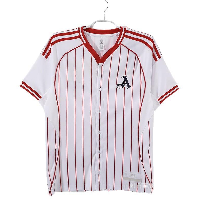 Jerseys Flavengo Baseball Clothing Foreign Trade American Sportswear Arsenal Baseball Shirt Short Sleeve Embroidery Fans Vintage