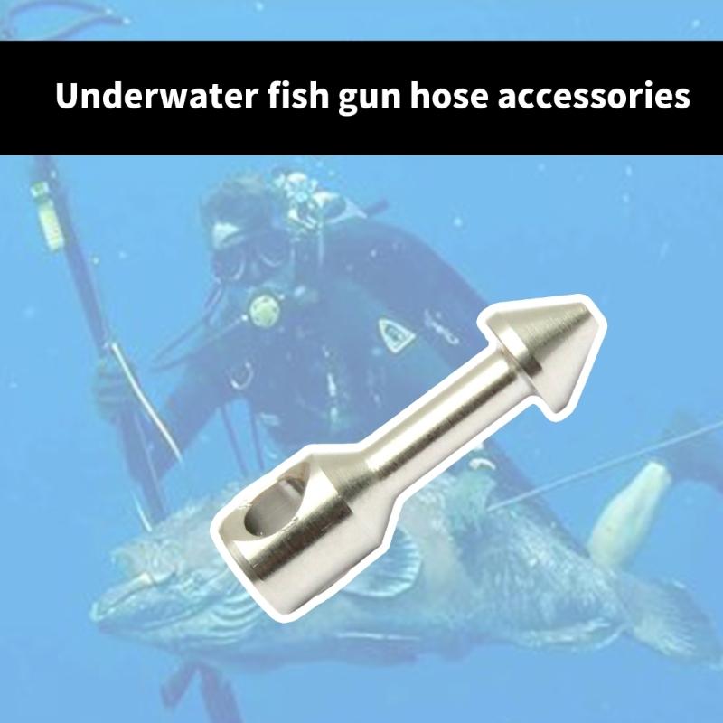 2Pcs Spearfishing Insert Diver Fishing Tackle Spearfishing Wishbone Nails Fishing Tool Diver Accessories Speargun Band