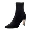 Martin Boots Women'S Spring And Autumn Boots High Heel Elastic Thin Boots British Style Short Boots Women