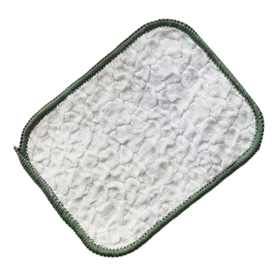 1/2/5/10Pcs Wood Fiber Dishwashing Cloth Double-Sided Cleaning Cloth with Silver Silk Fabric Reusable Kitchen Towel