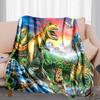 Dinosaur Adventure Blanket Perfect All Seasons Soft Comfortable Sofa Office Nap Travel Birthday Gift Christmas Present