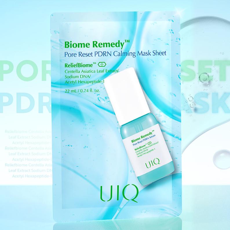 UIQ Biome Remedy Pore Reset PDRN Calming Mask Sheet 22ml