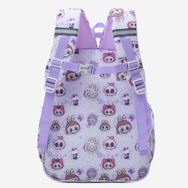 LABUBU Školní taška Školní batoh Lehký Snížení zátěže Ochrana zad a Velkokapacitní Dětský školní batoh pro 1.-6. třídu