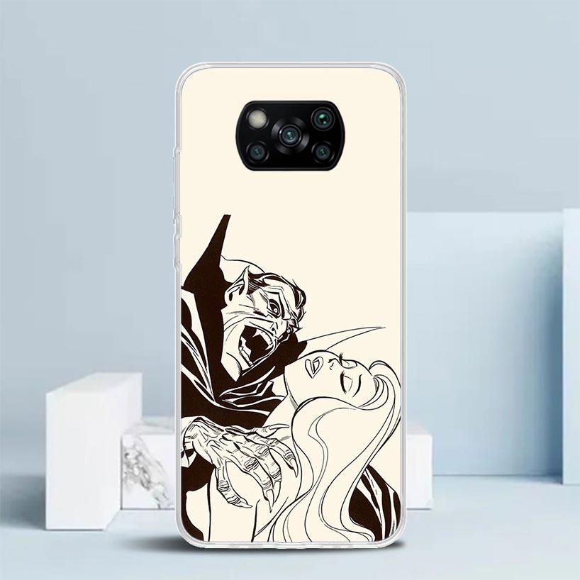 Gothic Vampire Scarlet Art Phone Case For Xiaomi Poco F7 Ultra X5 X6 X7 Pro M7 Redmi 15C 15 13C 13 12C 12 10C 10 10A 9 9C 9A 9T