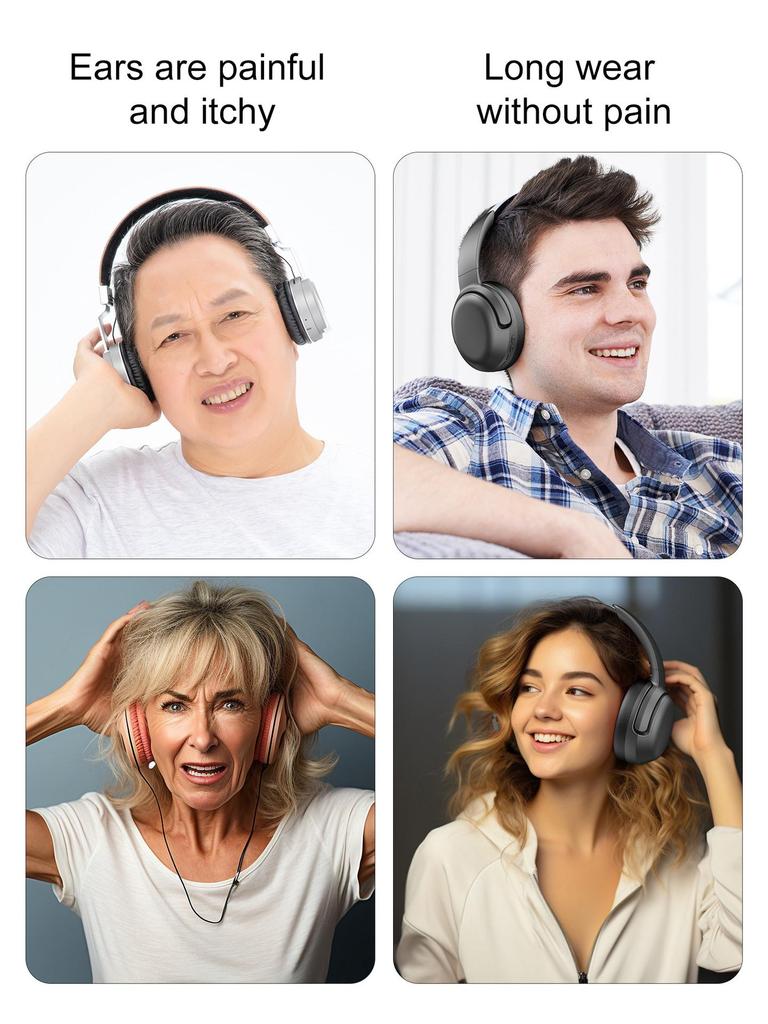 OY531 Wireless Over-Ear ANC Gaming Headphones with Stainless Steel Headband