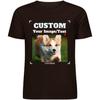 SOUL FLEX Custom T Shirt for Men Women Personalized Cotton Front Back Print Tshirts with Your Own Picture Text Logo