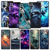 Handyhülle Cover für Redmi 14C 10C Note 15 14 13 12 10 11 Pro Plus K40 Weiches TPU Stoßfest Fundas Hülle Sternen Orca Walhai