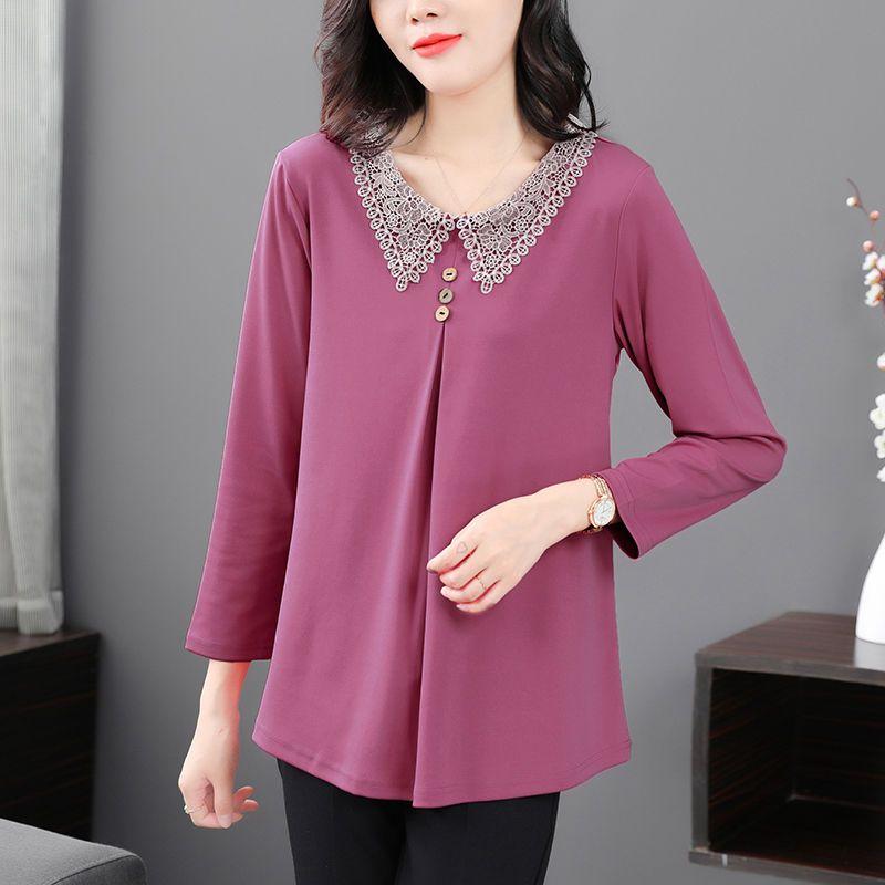 WTEMPO Women Autumn Casual Long Sleeve O Neck Loose Blouse Vintage Harajuku Solid Shirt Oversized Tops