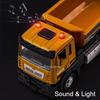 1:32 Dump Truck Military Missile Rocket Launcher Model Toy Car Sound Light Doors Opened Engineering Vehicle Models For Boys Gift
