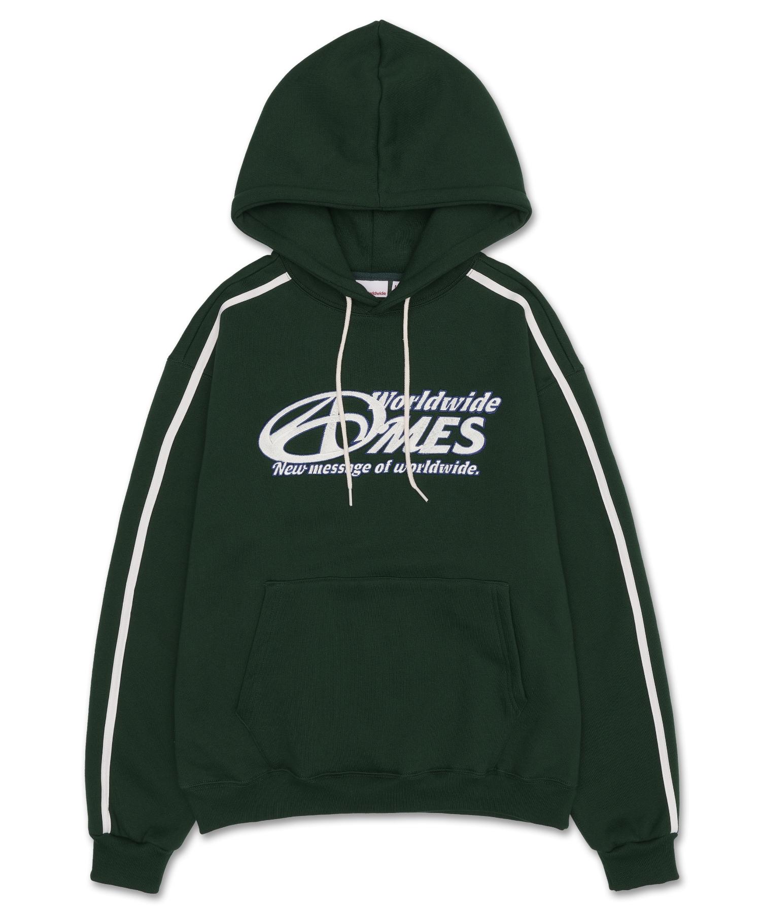 Ames Worldwide Symbol Logo Embroidery Hoodie Green (Am2Dfum408A) Green L