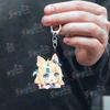 Cute Cartoon Sameko Saba Keychain Llavero Accessories Bag Cute Animal Kawaii Farming Charm Women's Keyrings Fans Gift