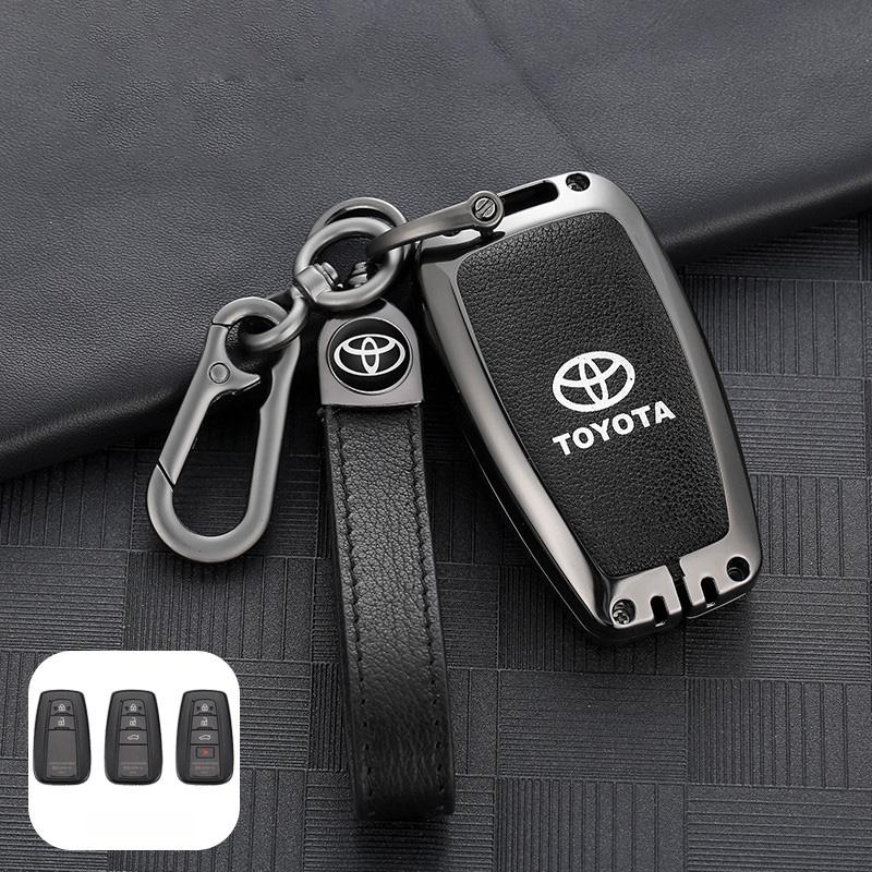 Car Key Case For Toyota 86 Camry Corolla Crown Highlander Rav4 Alphard Vellfire Venza Yaris Prado Hilux Fortuner Land Cruiser