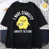 Neues Ich Habe Stabilität Fähigkeit Zum Stechen T-Shirt Herren Damen Mode Ente Meme Grafik T-Shirts Weiches Unisex T-Shirt Atmungsaktive Oberteile