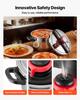 Pressure Cooker, 9L Pressure Cooker Stainless Steel, Pressures Canner with Steaming Rack, Tempered Glass Lid, Three Pressures Settings for Meat,