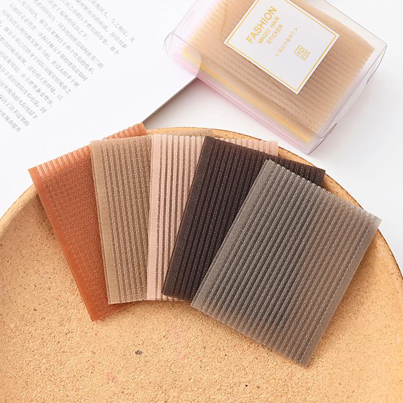 10 Stück Stirnfransen-Klebestreifen Stabilisator Make-up Aufkleber Pad Patch Pastell Clip Pony Magic Tape Fransen Mädchen Geschenke