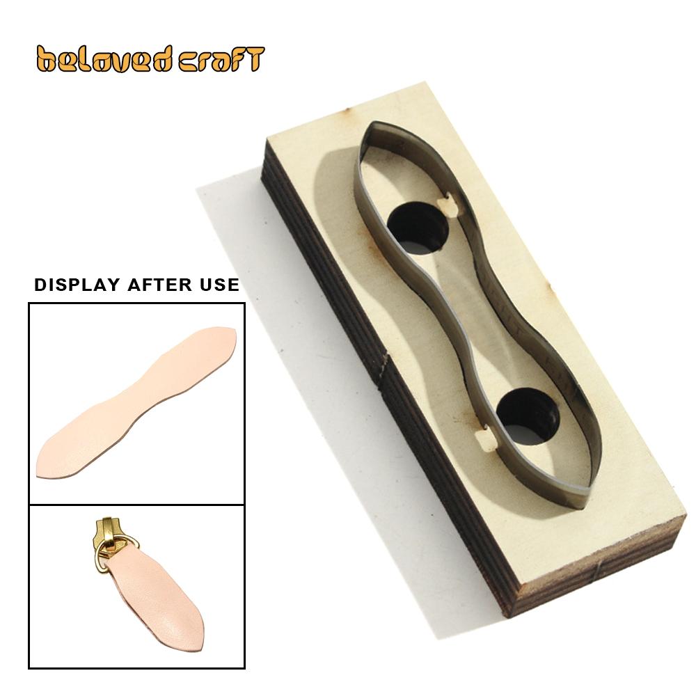Zipper Leather Cutting Die Cut Mold, Leather Punch Die Set Leather Crafts Kraft Tool Handmade Cutters - Bag Zipper Pullers