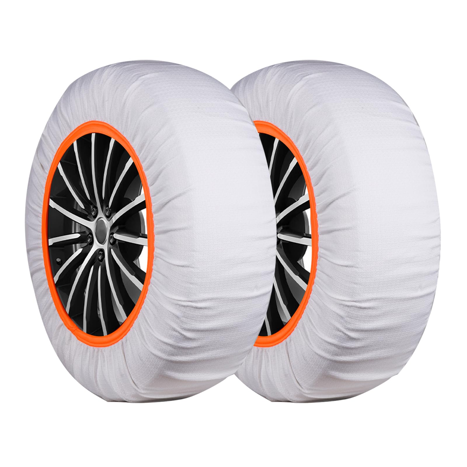 

RYYOCT1ST Тканевые носки для снега для легких шин, комплект из 2 штук, разрешены для движения, заменяют цепи, легко надеваются на шины, для экстренных ситуаций на заснеженной дороге, совместимы с цепями, транспортными средствами, S580,