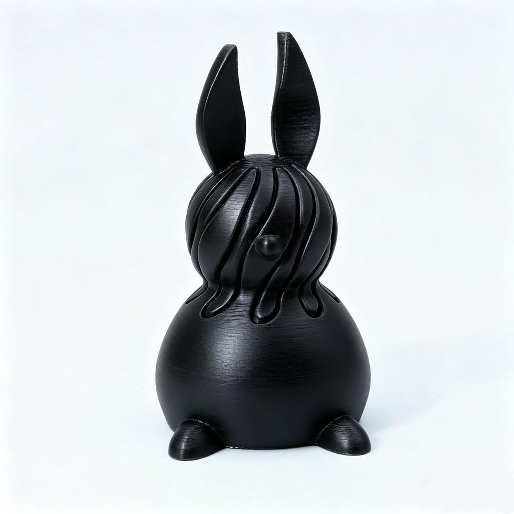 3D Printed Rabbit Spiral Tower Rotating Toy Decompression Gourd Spiral Cone Children'S Gift Home Decor