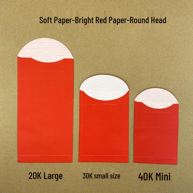 Mini Solid Color Red Envelopes In Transparent Box for New Year Lai See