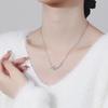 Sweet flower necklace female Korean version simple four-leaf flower year winter collarbone chain neck chain
