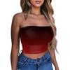 Crop topy pro ženy Sexy Cami tílko Letní trubkové Bez rukávů s potiskem Kamizolové tričko Vesta