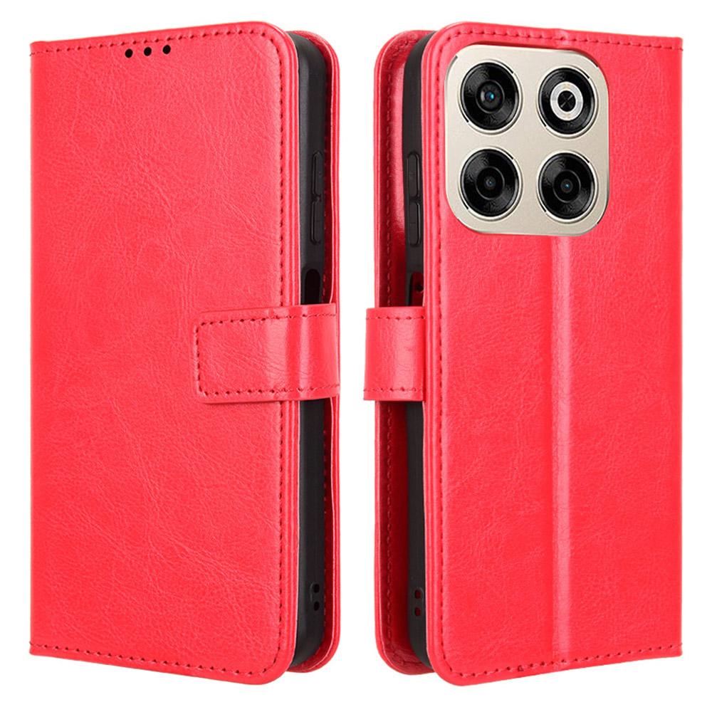 

Для ZTE Blade V70/nubia V70 Чехол Текстура Crazy Horse PU Кожа Чехол-кошелек для телефона Red