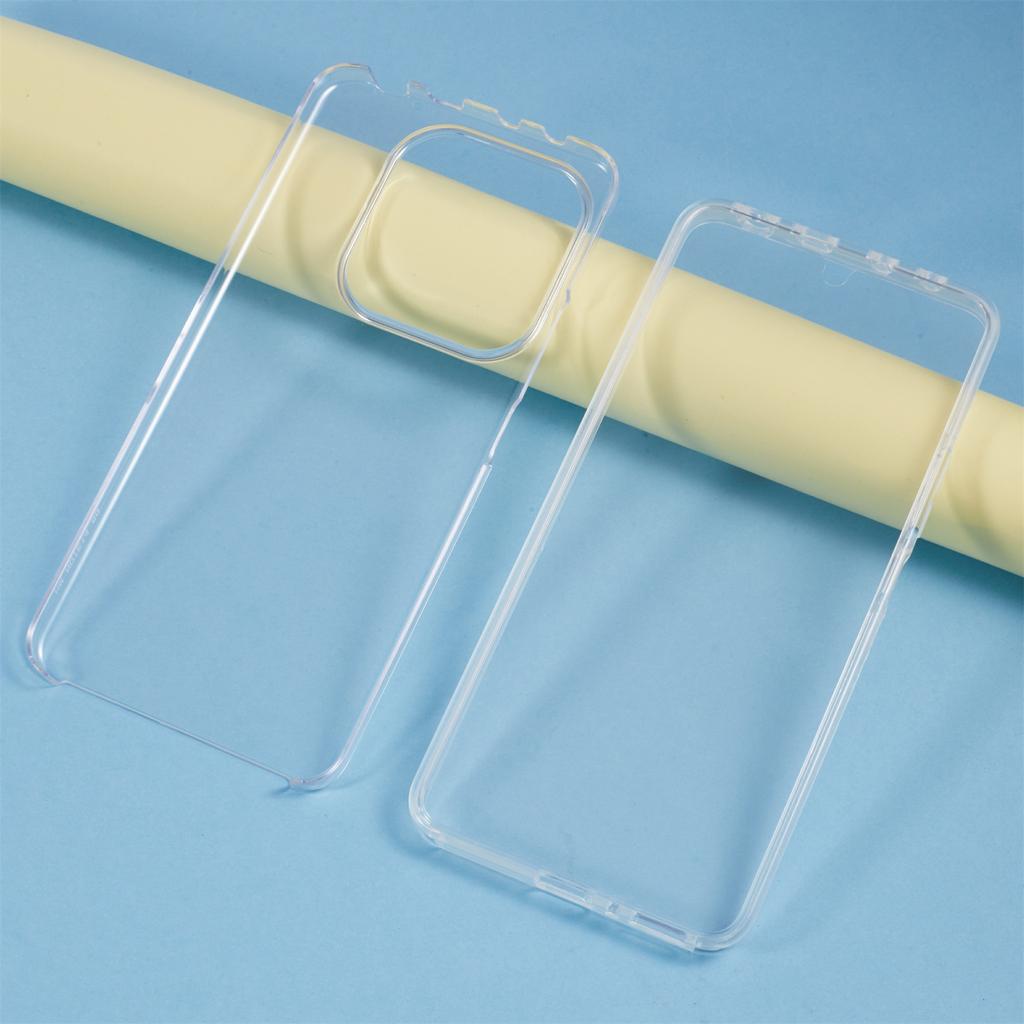 For Xiaomi Redmi Note 14 5G Case TPU Frame Clear Acrylic Back Phone Cover with PET Film