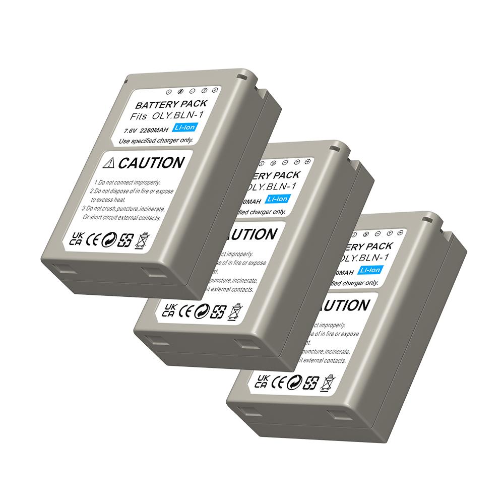 2280 Mah  BLN-1 PS-BLS1 Camera Battery For OLYMPUS PS-BLM1 BLN-1 Rechargeable Battery for E-M5 EM5 OMD OM-D
